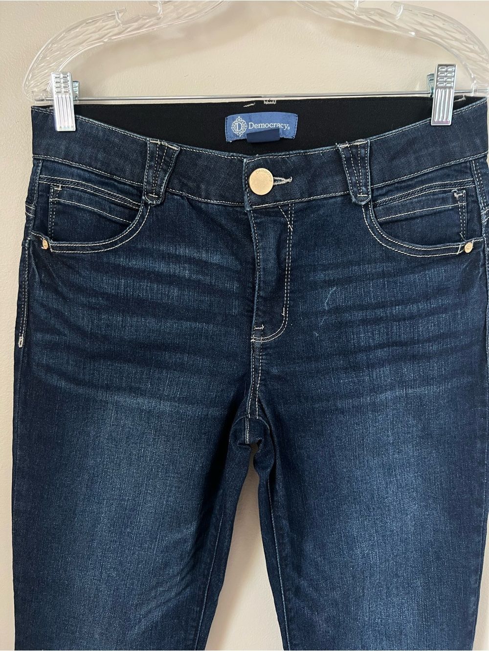 Democracy Ab Solution Dark Wash Womens Jeans - Classic Slim Fit SZ 10 - Picture 9 of 15